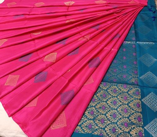 SOFT SILK SAREE WITH BLOUSE
